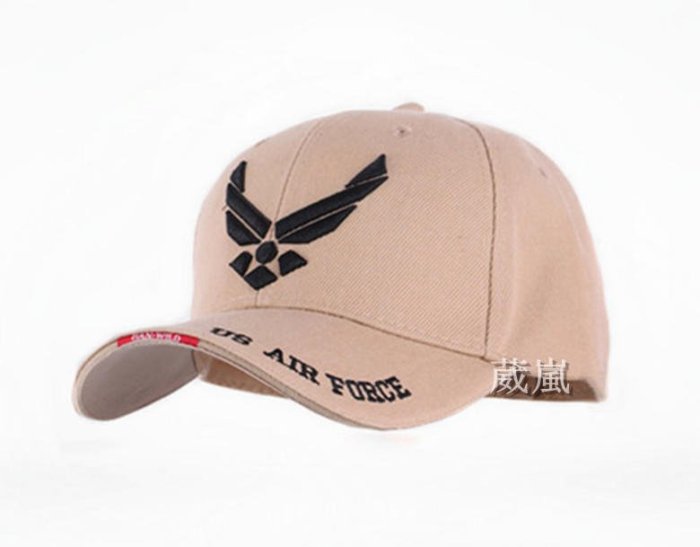 [01] 美國 空軍 棒球帽 沙(生存遊戲 cosplay 軍帽 頭盔 偽裝帽 闊葉帽 攝影 登山 牛仔帽 防曬 旅遊