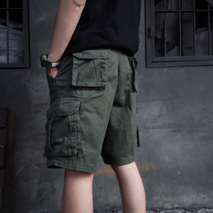 【 WEARCOME 】ROTHCO PARATROOPER CARGO SHORTS 傘兵立體口袋短褲／黑、軍綠、卡其