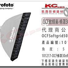 凱西影視器材 Profoto 101218 OCF Softgrid OCF 軟蜂巢 50° 條罩 30x90cm 專用