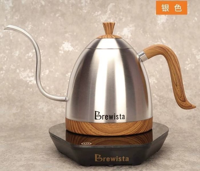 Brewista Artisan 600ml細長嘴可調溫不鏽鋼電水壺 不鏽鋼色.手沖師比賽專用壺.英國Strix溫控系統