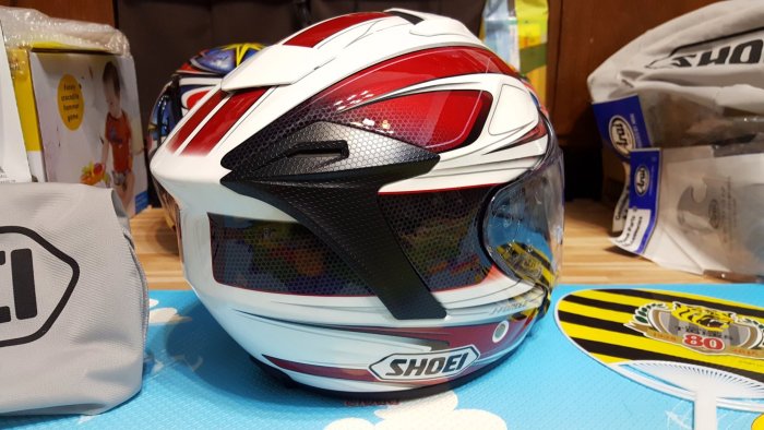 全新現貨可分期SHOEI J-force 4 BRILLER TC-1(RED/WHITE) 3/4彩繪安全帽