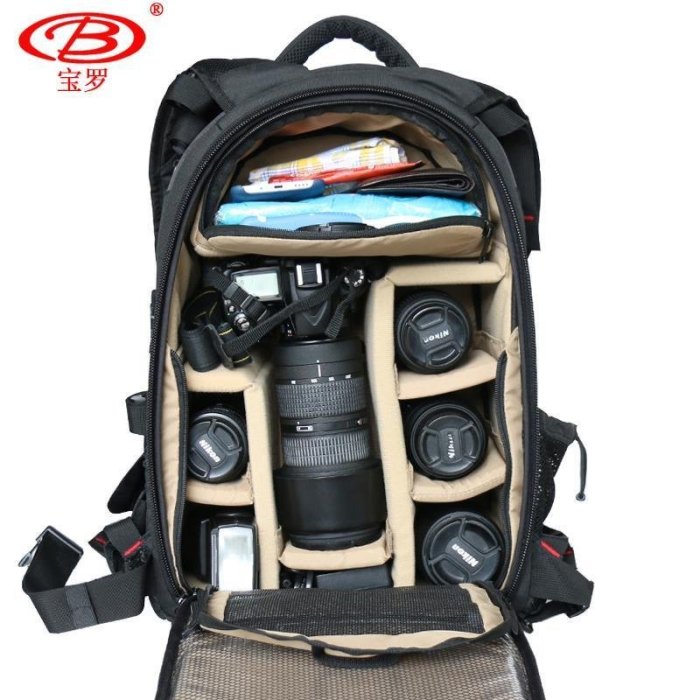 寶羅 攝影包雙肩包 單反相機包 專業防盜防水大容量戶外數碼背包*規格不同價格不同
