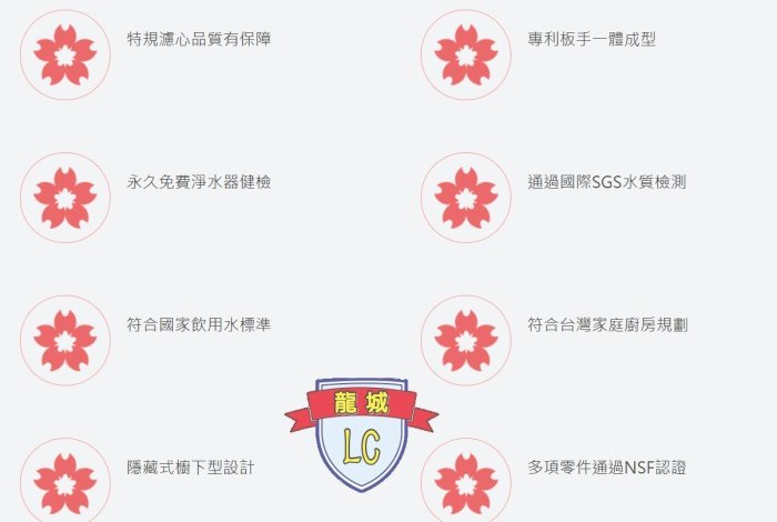 【龍城廚具生活館】【不賣】【已停產】櫻花純淨自然型RO淨水器P018