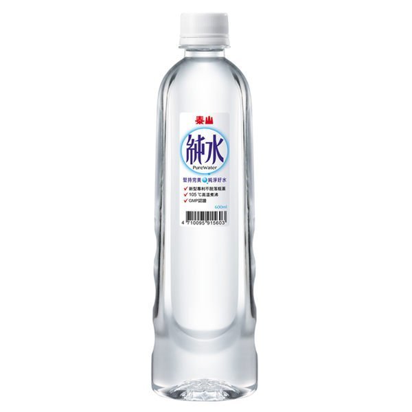 泰山純水  礦泉水 瓶裝水 天然水 1箱600mlX24瓶 特價240元 每瓶平均單價10元