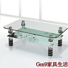 Gen9 家具生活館..527玻璃4.3尺大茶几-SUN*157-1..台北地區免運費!!