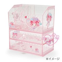 ♥小花花日本精品♥HelloKitty美樂蒂大耳狗雙子星酷洛米桌上型果凍色菱格紋收納盒筆筒式收納盒萬用盒99132804