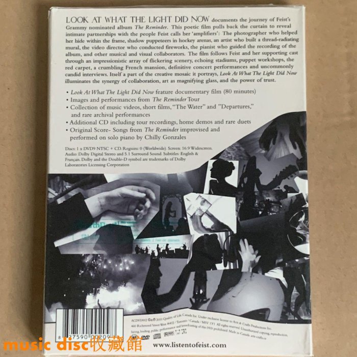 Feist Look at What the Light Did Now DVD+CD