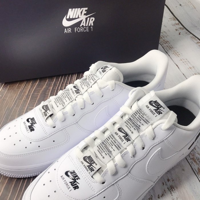 【Luxury】正品 Nike Air Force 1 '07 AF1 空軍一號 滑板鞋 黑白串標 螢光 藍白 三款