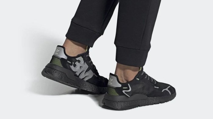 豬豬老闆】ADIDAS ORIGINALS NITE JOGGER 全黑反光3M 慢跑鞋男鞋EE5884