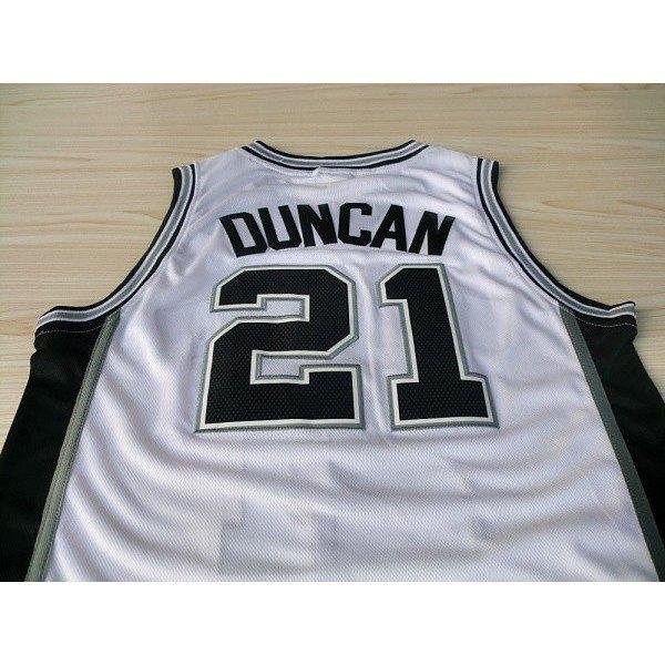 【精選好物】NBA球衣 S.A. Spurs 聖安東尼奧 馬刺隊 籃球衣 背心 DUNCAN 21號 鄧肯 新材質 白色