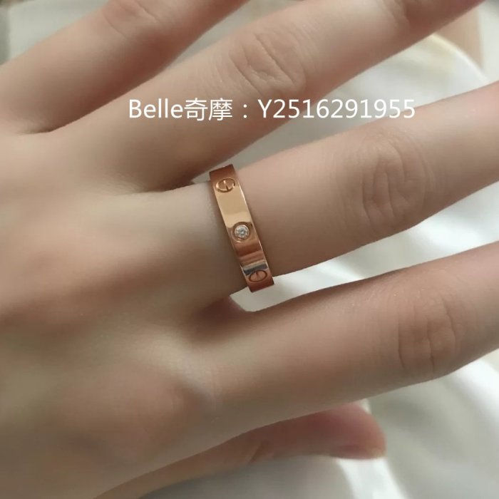 流當奢品 Cartier 卡地亞 LOVE 結婚戒指系列 18K玫瑰金1顆鑽石戒指 B4050700 真品現貨