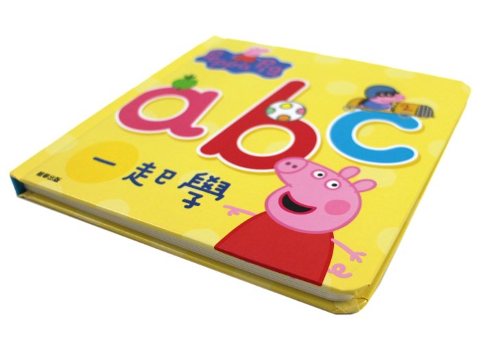 【卡漫迷】 佩佩豬 字母書 ㊣版 ABC 繪本 學英文 字母學習 Peppa Pig 粉紅豬小妹 英文單字 基礎 啟蒙