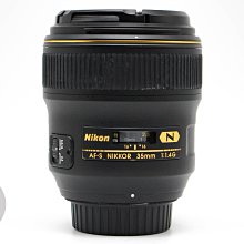 【高雄青蘋果3C】Nikon AF-S 35mm f1.4 G 公司貨 N鍍膜 二手定焦 人像鏡 #69681