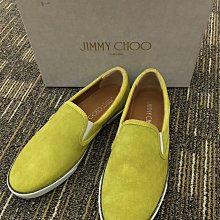 喬瑟芬【Jimmy Choo】現貨39號特價~2015春夏 芥末黃 麂皮 Demi Sneakers 休閒 樂福鞋