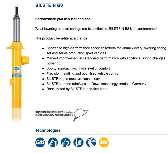 國豐動力 BMW F20 F30 F22 F32 Bilstein B8 完工價 避震一台份