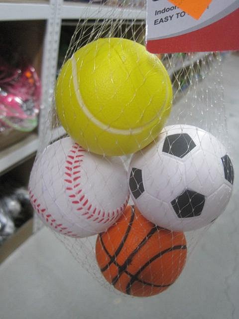 ＊賢媽優品＊PU發泡球(籃球/足球/棒球/網球四款一袋) 復健球 安全彈力球 紓壓球 泡綿球 軟球 約6公分海綿球 壓力球