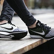 南◇現  Nike Flyknit Racer 陰陽 雪花 黑白 黑灰 編織 慢跑 526628-011