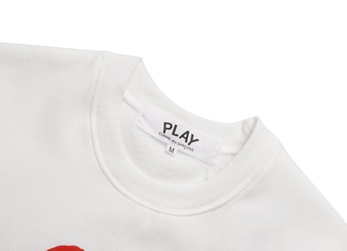 PLAY COMME des GARCONS 川久保玲衛衣白 ホワイト サイズS