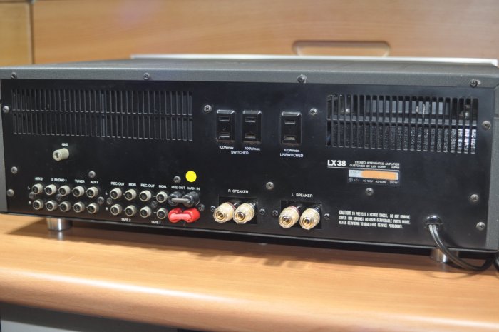 日本 LUXMAN LX38 真空管綜合擴大機 (二組PHONO)