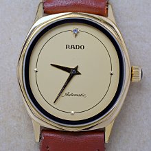 《寶萊精品》RADO 雷達金蛋黃圓型自動男子錶