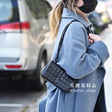 【茱麗葉精品】全新商品 BURBERRY 專櫃商品 8064852 Mini Lola 絎縫格紋小羊皮斜背包.黑 現貨