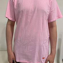 一元起標 Supreme Hanes Tee 素T 短袖 純棉 下擺Box Logo 兩件一組 粉紅色 男女同款 FW21A60