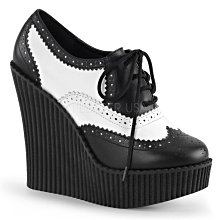 Shoes InStyle《五吋》美國品牌 DEMONIA 原廠正品英式龐克歌德蘿莉厚底楔型鞋 出清『黑白色』