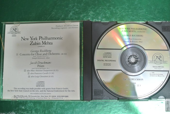 CD ~ Zubin Mehta conductor New York Philharmonic ~1986 無ifpi