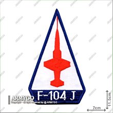 【ARMYGO】空軍F-104J 機種章 (紅色款)