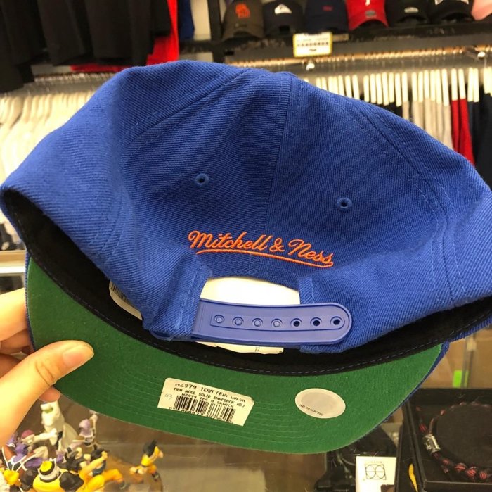 BEETLE MITCHELL&NESS NBA KNICKS 紐約尼克 藍橘 SNAPBACK 棒球帽 帽子