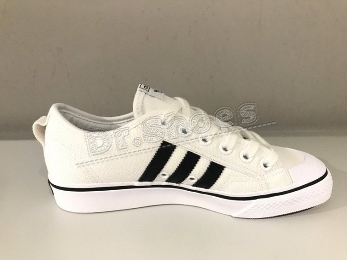 【Dr.Shoes 】Adidas Nizza 男鞋 男款女段 低筒 帆布鞋 休閒鞋 黑CQ2332 白CQ2333