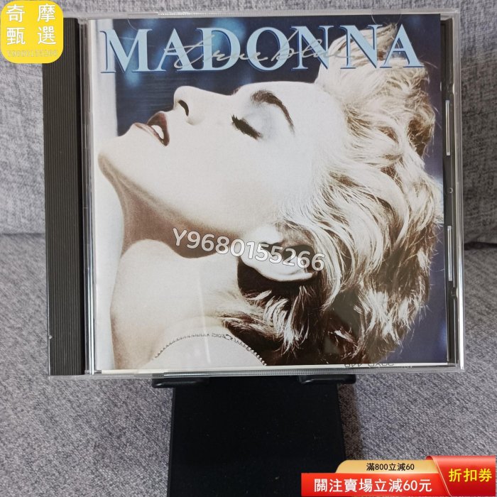 1CD/麥當娜 Madonna [True Blue] [真 音樂 流行音樂 動漫原聲【奇摩甄選】56703