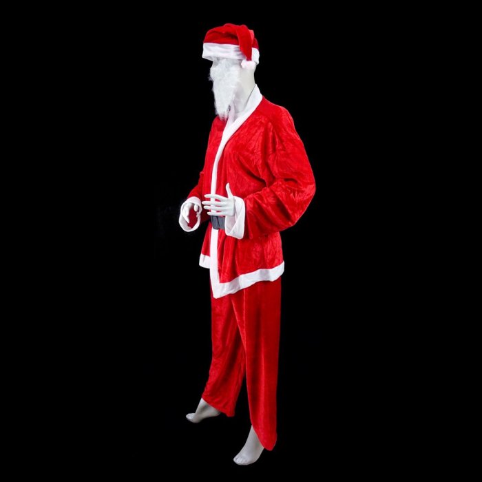 大人聖誕老人老公公服裝聖誕派對表演服 絨布大男B2聖誕衣