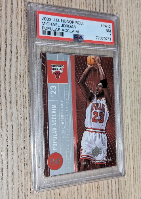 2003 UD Honor Roll Popular Acclaim Michael Jordan PSA 7 免運