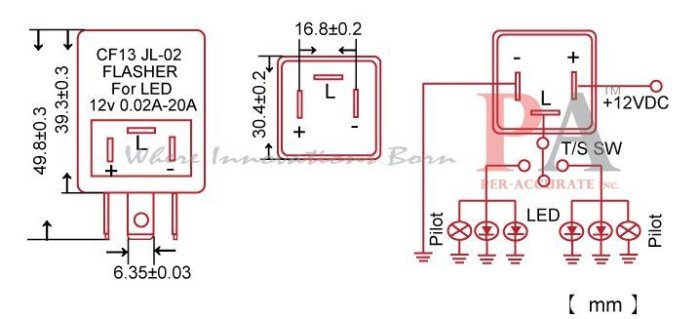 【PA LED】Sentra 341 HV CE Cefiro A33 3PIN 防快閃 LED 方向燈 繼電器 閃光器