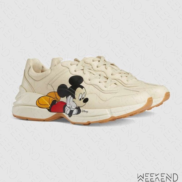 【WEEKEND】 GUCCI x DISNEY 迪士尼 聯名 米奇 Rhyton 男款 休閒鞋 601370