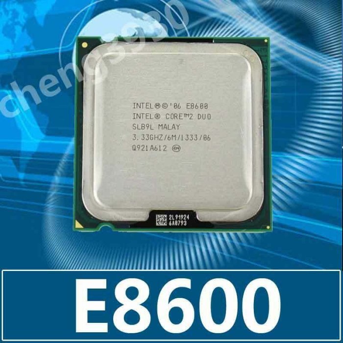 希希之家Cpu Intel Core 2 Duo E8200 E8300 E8400 E8500 E8600 插槽 LG