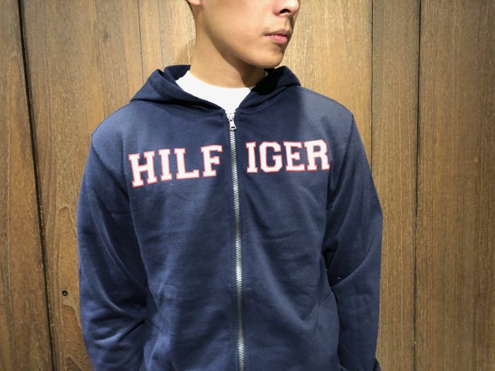 美國百分百【全新真品】 Tommy Hilfiger 經典款 TH 棉質 連帽 外套 夾克 男款 灰/藍色 AL74