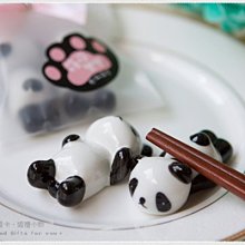 幸福朵朵＊(二入)筷筷樂樂熊貓筷架-躺著和趴著的熊貓造型各一個喔/筷子架/二次進場/探房結禮禮物/婚禮小物