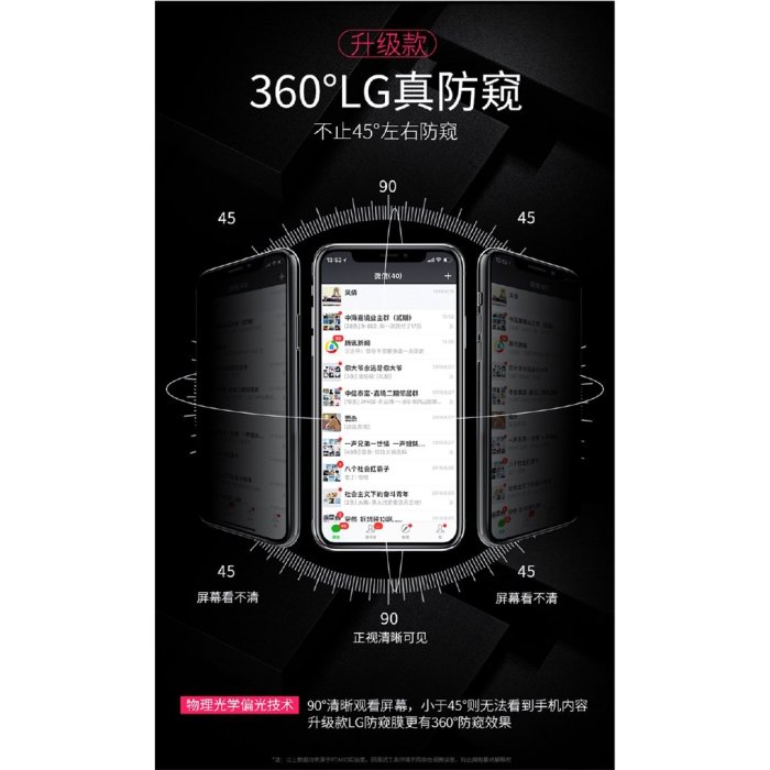 360°防窥 红米note9s 红米Note8Pro滿屏隱私屏保红米note 8T红米note9Pro全屏防窺鋼化玻璃膜-現貨上新912