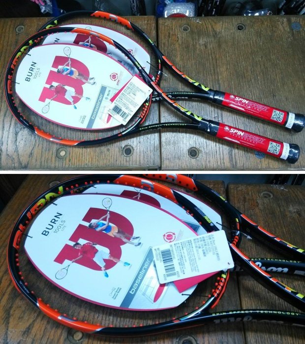 總統網球 (自取可刷國旅卡)Wilson BURN 100S 100 網球拍 含線 出清價 $3600 只剩 3號握把