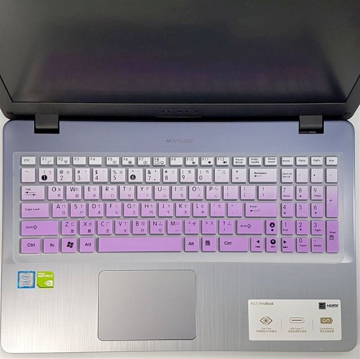 漸層色 ASUS 繁體中文 鍵盤保護膜 鍵盤膜 K555L K555LB F555 F555L F555LJ