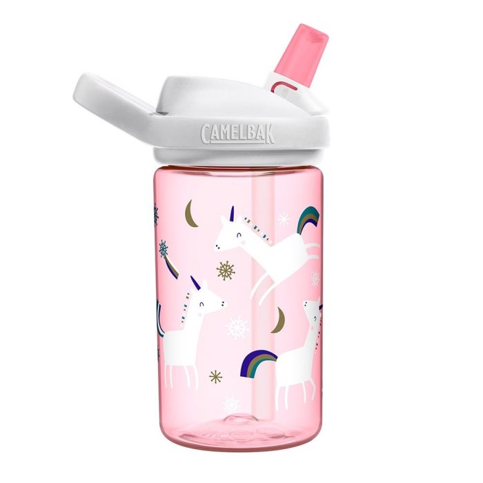 【Camelbak】《送防塵蓋》eddy【兒童】吸管運動水瓶【雪花獨角獸】400ml 小孩水壺單車水壺公司貨 RENEW