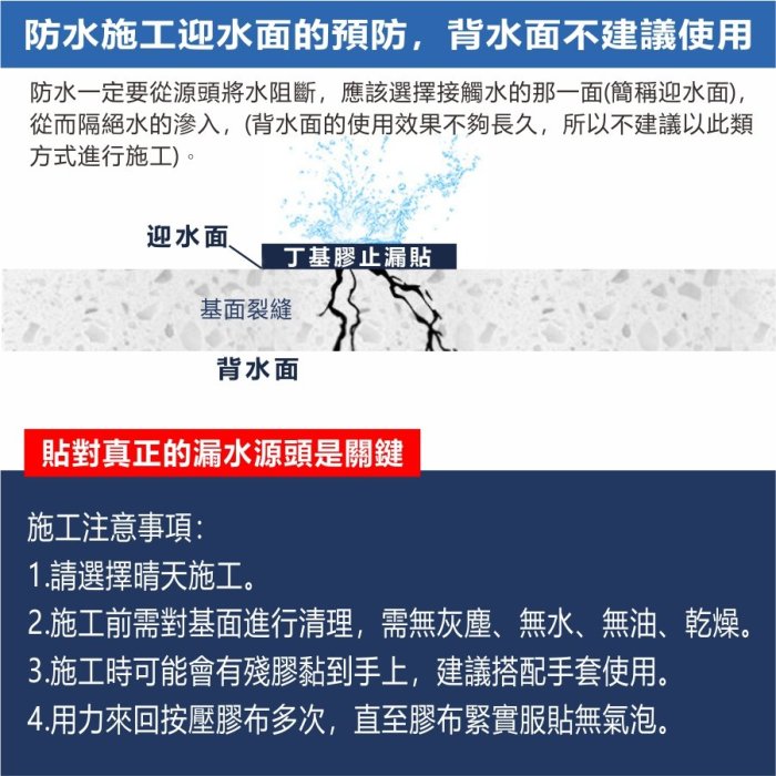 屋頂漏水防水膠帶止漏防漏隔熱隔音強效 丁基膠 15公分加厚款 非瀝青