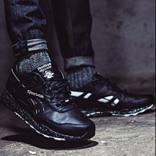 南◇現貨 CROSSOVER 聯名 REEBOK VENTILATOR 黑魂 陰陽 黑鬼魂 潑墨 V63384 黑色