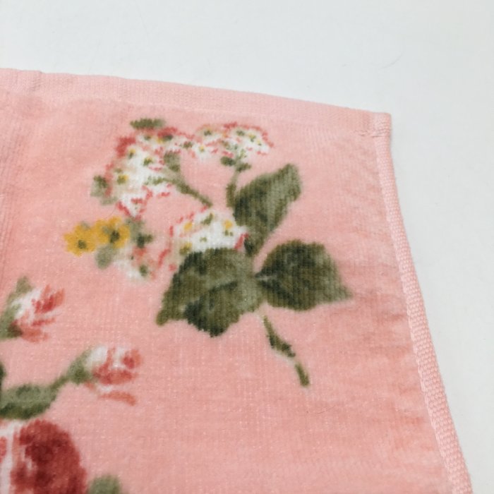 【皮老闆二店】新古真品 LAURA ASHLEY 方巾 毛巾 綿100% 花紋 26*26 白244