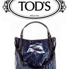 喬瑟芬【TOD'S】現貨~2012秋冬藍色 G-LINE LARGE TOTE 大型XBWAFEE9400 防水帆布 側肩包(附斜背帶)