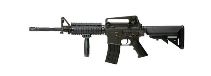 台南 武星級 SRC M4 RIS全金屬電動槍-二代 ( BB彈玩具槍長槍步槍瓦斯槍模型槍CO2槍狙擊槍卡賓槍