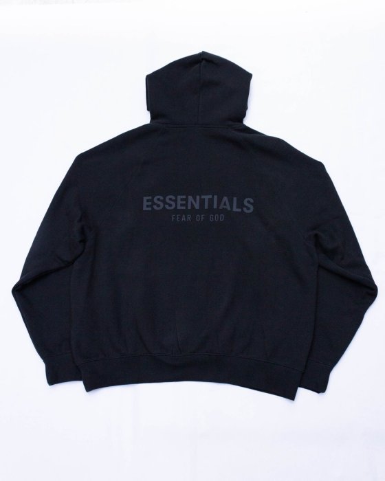 Fear Of God Essentials Back Logo Hoodie.(Black)帽踢| Yahoo奇摩拍賣