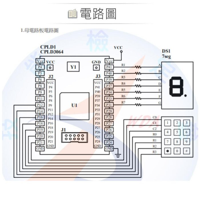 『聯騰．堃喬』111年新版 數位電子乙級技術士 鍵盤輸入顯示裝置 子板+母電路板測試板 11700-110202 技能檢定